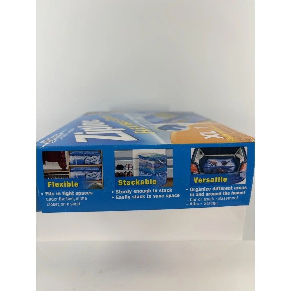 Ziploc XL Flexible Tote Storage 10 Gallon Extra Large Heavy Duty Zipper NOS
